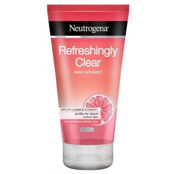 Scrub Exfoliant pentru Ten cu Imperfectiuni - Neutrogena Daily Exfoliator Refreshingly Clear, 150 ml de firma original