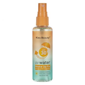 Spray Fixare Machiaj Make Up Fix Water SPF 30 Kiss Beauty , 100ml ieftin
