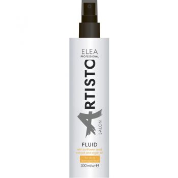 Fluid restaurator pentru par cu extract de seminte de floarea soarelui si ulei de argan Elea Professional Artisto, 300 ml