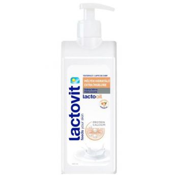 Lapte de Corp Extra Ingrijire pentru Piele Uscata - Lactovit Feeds Your Skin Lactooil, 400 ml