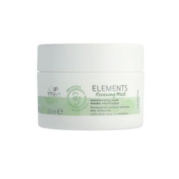 Masca de Par Vegana pentru Toate Tipurile de Par - Wella Professionals Elements Renewing Mask, varianta 2023, 150 ml