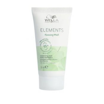 Masca de Par Vegana pentru Toate Tipurile de Par - Wella Professionals Elements Renewing Mini Mask, varianta 2023, 30 ml la reducere