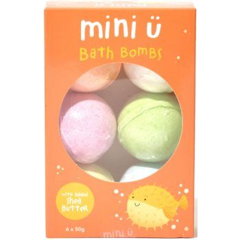 Mini-U Bath Bomb 6 Pack bile eferverscente pentru baie