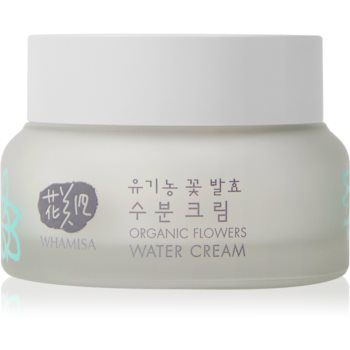 WHAMISA Organic Flowers Water Cream crema hidratanta usoara ieftina