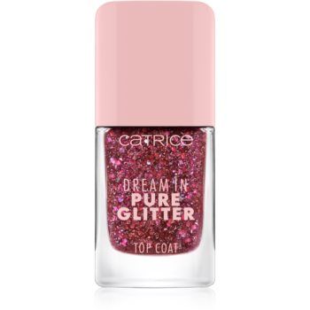 Catrice Dream In Pure Glitter lac de unghii/parte sus cu particule stralucitoare