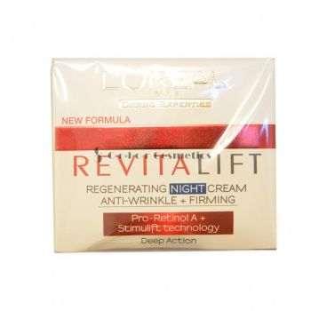Crema de noapte anti-riduri regenerativa L Oreal RevitaLift Regenerating Night Cream Anti-Wrinkle + Firming