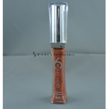 Lip Gloss L Oreal Glam Shine 6H  Gloss Brillance - Addictive Amber de firma original