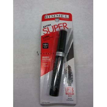 Mascara Rimmel London Extra Super Lash cu perie curbata - Black de firma original