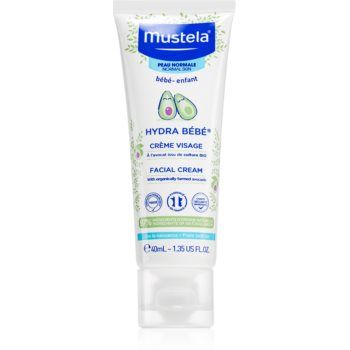 Mustela Bébé Hydra Bébé crema de fata hidratanta pentru nou-nascuti si copii