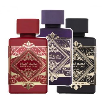 Pachet 3 parfumuri, Badee Al Oud 100 ml, Badee Al Oud Amethyst 100 ml si Badee Al Oud Sublime 100 ml