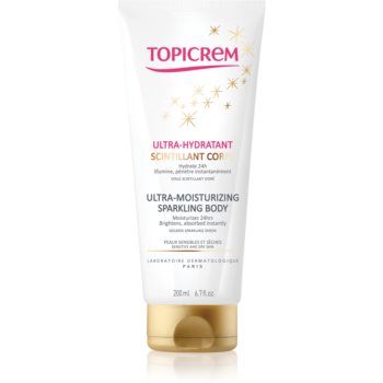 Topicrem UH BODY Ultra-Moisturizing Sparkling Body lapte de corp intens hidratant cu particule stralucitoare