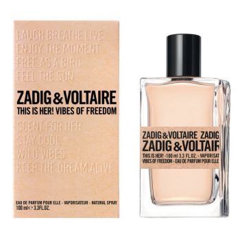 Zadig & Voltaire This is Her! Vibes of Freedom, Apa de Parfum, Femei (Concentratie: Apa de Parfum, Gramaj: 100 ml)