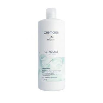 Balsam pentru Par Cret si Ondulat - Wella Professionals Nutricurls Waves & Curls Detangling Conditioner, varianta 2023, 1000 ml de firma original