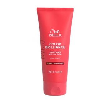 Balsam pentru Par Vopsit cu Fir Gros - Wella Professionals Invigo Color Brilliance Coarse, varianta 2023, 200 ml