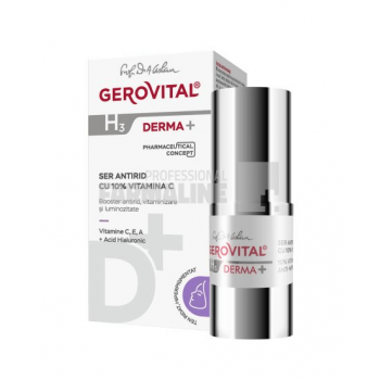 Gerovital H3 Derma+ Ser antirid cu 10% Vitamina C 15 ml