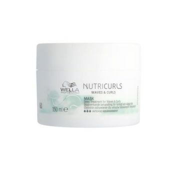 Masca Hidratanta pentru Parul Cret si Ondulat - Wella Professionals Nutricurls Waves & Curls Mask Deep Treatment, varianta 2023, 150 ml