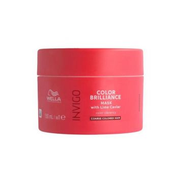 Masca pentru Par Vopsit cu Fir Gros - Wella Professionals Invigo Color Brilliance Coarse, varianta 2023, 150 ml