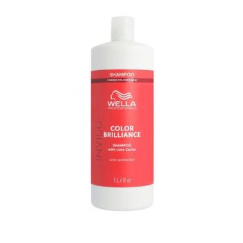 Sampon pentru Par Vopsit cu Fir Gros - Wella Professionals Invigo Color Brilliance Coarse, varianta 2023, 1000 ml