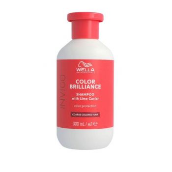 Sampon pentru Par Vopsit cu Fir Gros - Wella Professionals Invigo Color Brilliance Coarse, varianta 2023, 300 ml