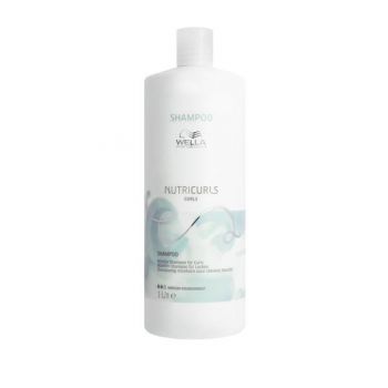 Sampon pentru Parul Cret - Wella Professionals Nutricurls Micellar Shampoo for Curls, varianta 2023, 1000 ml