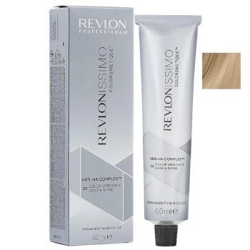 Vopsea Permanenta - Revlon Professional Revlonissimo Colorsmetique Ker-Ha Complex Permanent Hair Color, nuanta 10 Lightest Blonde, 60 ml