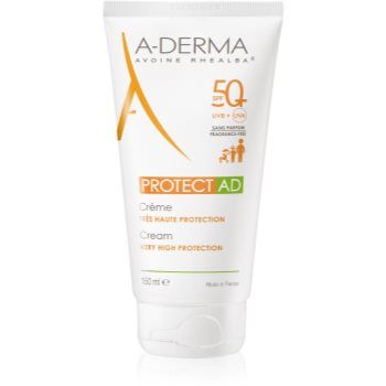 A-Derma Protect AD cremă cu protecție solară pentru piele atopică SPF 50+