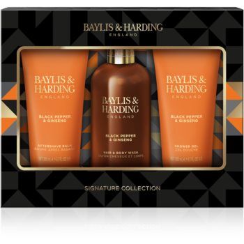 Baylis & Harding Black Pepper & Ginseng set cadou (pentru față, corp și păr) pentru bărbați de firma originala