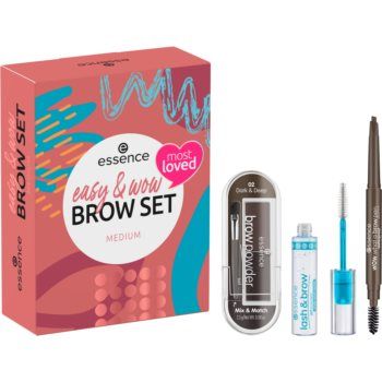 essence easy & WOW set cadou Medium(pentru sprâncene) culoare