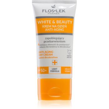 FlosLek Pharma White & Beauty crema de zi impotriva petelor pigmentare SPF 50+ ieftina