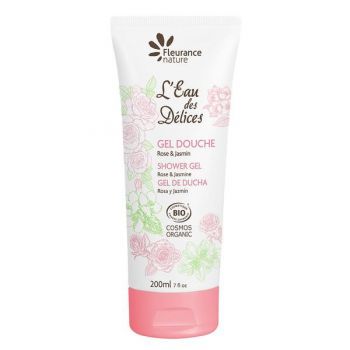Gel de dus L’Eau des Délices Trandafir si Iasomie Fleurance Nature, 200 ml