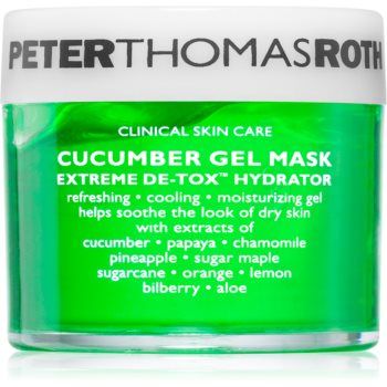 Peter Thomas Roth Cucumber De-Tox Gel Mask Masca gel hidratanta pentru fata si zona ochilor