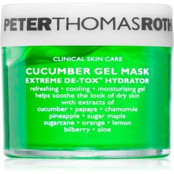 Peter Thomas Roth Cucumber De-Tox Gel Mask Masca gel hidratanta pentru fata si zona ochilor ieftina