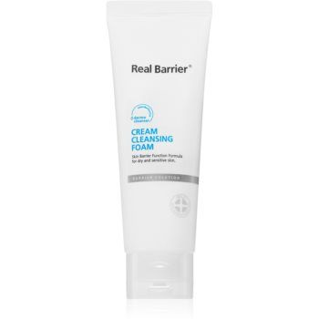 Real Barrier Barrier Solution Cleansing spuma demachianta cu o textura cremoasa pentru ten uscat și sensibil