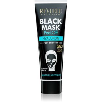 Revuele Black Mask Peel Off Hyaluron masca exfolianta cu cărbune activ ieftina
