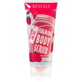 Revuele Foaming Body Scrub Strawberry and Chia exfoliant de corp hidratant