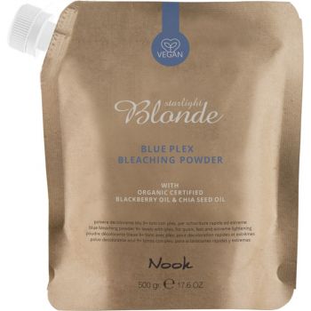 Decolorant Par Nook Service Color Blue Bleaching Powder Dust-Free 500g la reducere