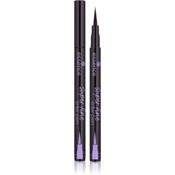 essence Super Fine Liner Pen eyeliner în fix
