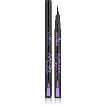 Essence Super Fine Liner Pen eyeliner în fix ieftin