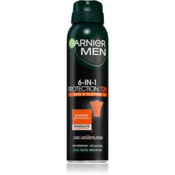 Garnier Men 6-in-1 Protection spray anti-perspirant pentru barbati
