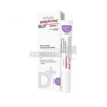 Gerovital H3 Derma+ Ser antiage cu ceramide booster 15 ml de firma originala