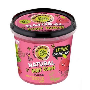 Scrub de Corp Delicios Lychee Bubble Gum Planeta Organica, 360ml