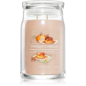 Yankee Candle Pumpkin Maple Crème Caramel lumânare parfumată