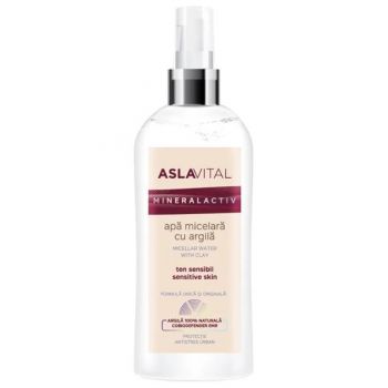 Apa Micelara cu Argilan pentru Ten Sensibil - Aslavital Mineralactiv Micellar Water with Clay, 150 ml Apa Micelara cu Argilan pentru Ten Sensibil - Aslavital Mineralactiv Micellar Water with Clay, 150 ml