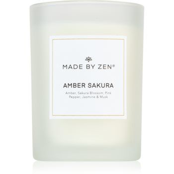 MADE BY ZEN Amber Sakura lumânare parfumată