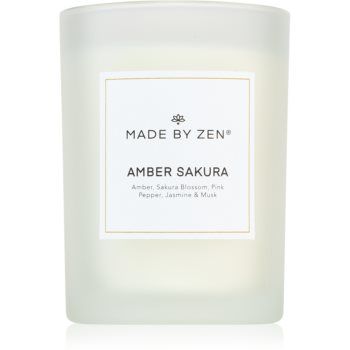 MADE BY ZEN Amber Sakura lumânare parfumată