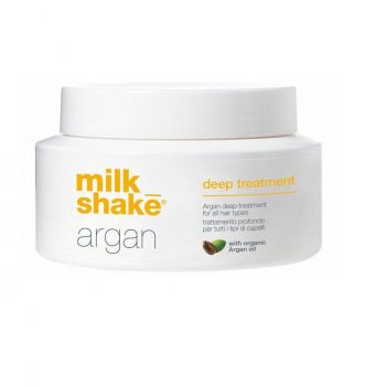 Masca Restructuranta Cu Ulei De Argan pentru Toate Tipurile de Par Milk Shake Argan Treatment Intensiv 200 ml de firma originala