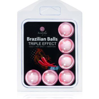 Secret play Brazilian 6 Balls Set Triple Effect ulei de masaj ieftin