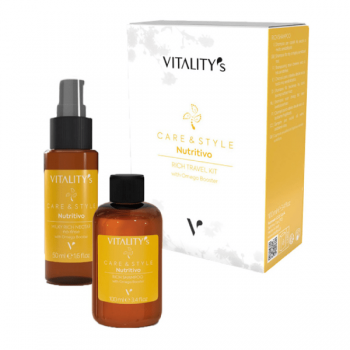 Set pentru par uscat Vitality's Care&Style Nutritivo Rich Travel Kit 1x100ml 1x50ml