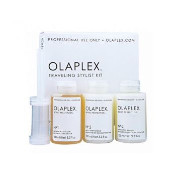 Travel Kit Olaplex 1 x Bond Multiplier 100 ml, 2 x Bond Perfecter 100 ml, 1 x Aplicator ieftina