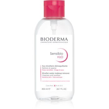 Bioderma Sensibio H2O apă micelară pentru piele sensibilă cu pompiță